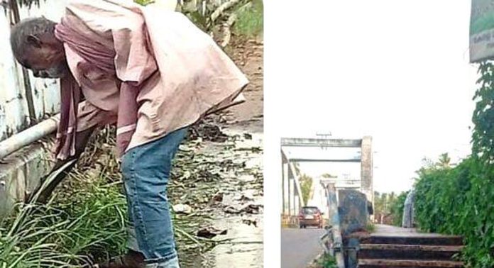 അധികൃതർക്ക് സമയവും സൗകര്യവും ഇല്ല ; മല്ലപ്പള്ളി നടപ്പാലം വൃത്തിയാക്കി തമിഴ്നാട് സ്വദേശി മുരുകന് അധികൃതർക്ക് സമയവും സൗകര്യവും ഇല്ല ; മല്ലപ്പള്ളി നടപ്പാലം വൃത്തിയാക്കി തമിഴ്നാട് സ്വദേശി മുരുകന്