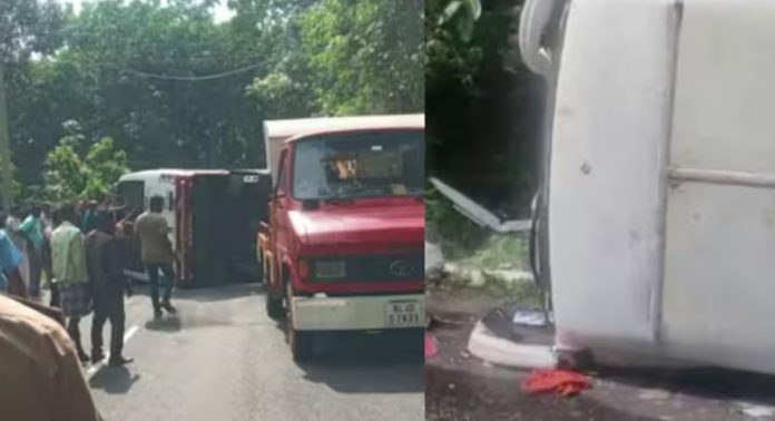 ശബരിമല ദർശനം കഴിഞ്ഞ് മടങ്ങിയവർ സഞ്ചരിച്ച മിനി ബസ് മറിഞ്ഞു ; മൂന്ന് വയസ്സുകാരൻ മരിച്ചു ശബരിമല ദർശനം കഴിഞ്ഞ് മടങ്ങിയവർ സഞ്ചരിച്ച മിനി ബസ് മറിഞ്ഞു ; മൂന്ന് വയസ്സുകാരൻ മരിച്ചു