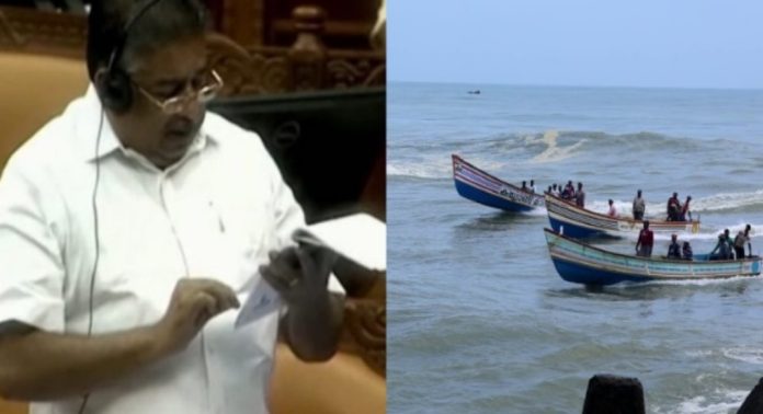 മുതലപ്പൊഴിയിലെ പ്രശ്നങ്ങള്ക്ക് ഒന്നര വര്ഷത്തിനകം പരിഹാരമെന്ന് സര്ക്കാര് സഭയില്; അടിയന്തരപ്രമേയത്തിന് അനുമതി നിഷേധിച്ചു ; സഭവിട്ടിറങ്ങി പ്രതിപക്ഷം മുതലപ്പൊഴിയിലെ പ്രശ്നങ്ങള്ക്ക് ഒന്നര വര്ഷത്തിനകം പരിഹാരമെന്ന് സര്ക്കാര് സഭയില്; അടിയന്തരപ്രമേയത്തിന് അനുമതി നിഷേധിച്ചു ; സഭവിട്ടിറങ്ങി പ്രതിപക്ഷം