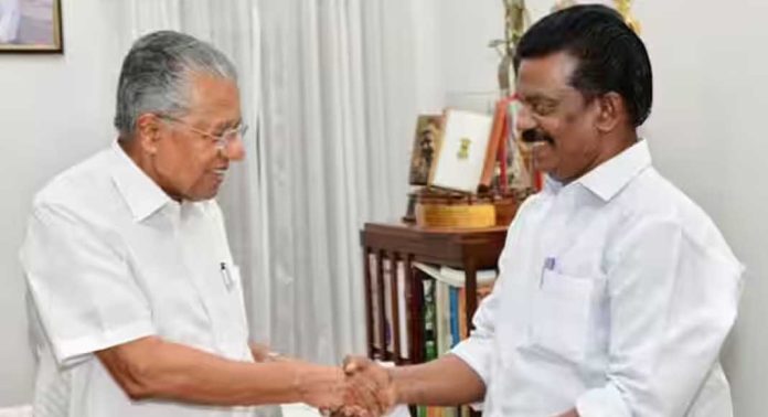 കെ രാധാകൃഷ്ണൻ കൈകാര്യം ചെയ്തിരുന്ന വകുപ്പുകൾ മുഖ്യമന്ത്രി ഏറ്റെടുത്തു കെ രാധാകൃഷ്ണൻ കൈകാര്യം ചെയ്തിരുന്ന വകുപ്പുകൾ മുഖ്യമന്ത്രി ഏറ്റെടുത്തു