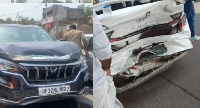 സമാജ് വാദി പാർട്ടി കേരള അദ്ധ്യക്ഷൻ സഞ്ചരിച്ച വാഹനം അപകടത്തിൽ പെട്ടു സമാജ് വാദി പാർട്ടി കേരള അദ്ധ്യക്ഷൻ സഞ്ചരിച്ച വാഹനം അപകടത്തിൽ പെട്ടു