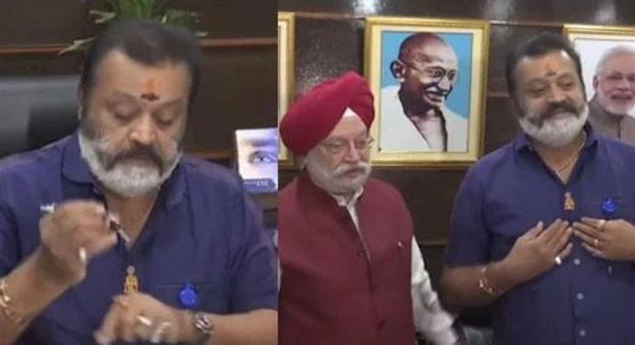 സഹമന്ത്രിയായി സുരേഷ് ഗോപി ചുമതലയേറ്റു സഹമന്ത്രിയായി സുരേഷ് ഗോപി ചുമതലയേറ്റു