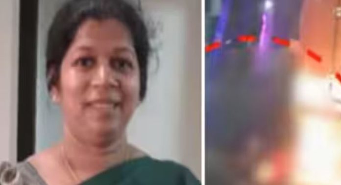 സ്കൂട്ടറിൽ സഞ്ചരിച്ച യുവതി ലോറി തട്ടി മരിച്ച സംഭവം ; ഡ്രൈവർ പിടിയിൽ സ്കൂട്ടറിൽ സഞ്ചരിച്ച യുവതി ലോറി തട്ടി മരിച്ച സംഭവം ; ഡ്രൈവർ പിടിയിൽ