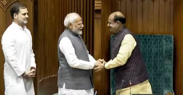 ലോക് സഭാ സ്പീക്കറായി ഓം ബിർളയെ തിരഞ്ഞെടുത്തു ലോക് സഭാ സ്പീക്കറായി ഓം ബിർളയെ തിരഞ്ഞെടുത്തു