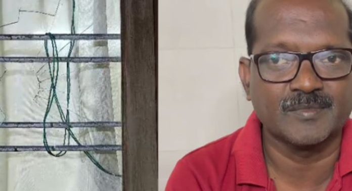 തൃശൂർ ഡിസിസി സെക്രട്ടറി സജീവൻ കുരിയച്ചിറയുടെ വീടിന് നേരെ ആക്രമണം തൃശൂർ ഡിസിസി സെക്രട്ടറി സജീവൻ കുരിയച്ചിറയുടെ വീടിന് നേരെ ആക്രമണം