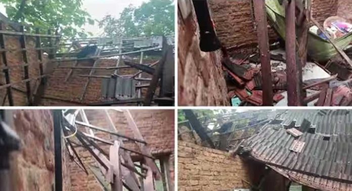 തിരുവനന്തപുരത്ത് ഇന്നലെ രാത്രി പെയ്ത ശക്തമായ മഴയിലും ഇടിമിന്നലിലും വ്യാപക നാശനഷ്ടം തിരുവനന്തപുരത്ത് ഇന്നലെ രാത്രി പെയ്ത ശക്തമായ മഴയിലും ഇടിമിന്നലിലും വ്യാപക നാശനഷ്ടം