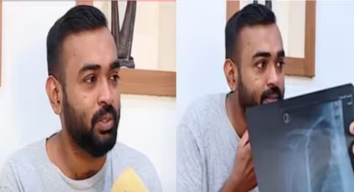 കെ ഫോണ് കേബിളിൽ കുരുങ്ങി വാഹനാപകടം ; ഗുരുതരമായി പരിക്കേറ്റ യുവാവിന് നഷ്ടപരിഹാരം നൽകാതെ ഒളിച്ചുകളി കെ ഫോണ് കേബിളിൽ കുരുങ്ങി വാഹനാപകടം ; ഗുരുതരമായി പരിക്കേറ്റ യുവാവിന് നഷ്ടപരിഹാരം നൽകാതെ ഒളിച്ചുകളി