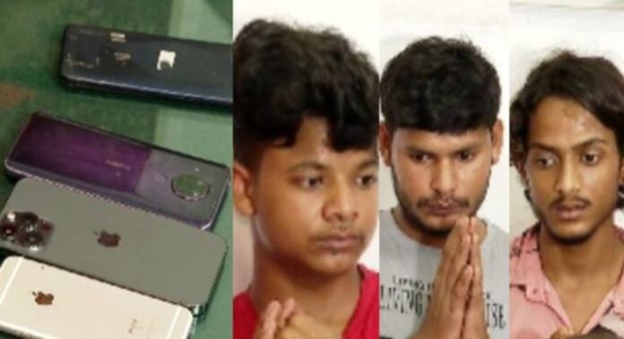 ‘ട്രെയിനിലേക്ക് ഓടിക്കയറി ഉദ്യോഗസ്ഥനെ ആക്രമിച്ച് 1.5 ലക്ഷത്തിന്റെ ഫോണടക്കം കവർന്നു’ ; നാലംഗ സംഘത്തെ പിടികൂടി ‘ട്രെയിനിലേക്ക് ഓടിക്കയറി ഉദ്യോഗസ്ഥനെ ആക്രമിച്ച് 1.5 ലക്ഷത്തിന്റെ ഫോണടക്കം കവർന്നു’ ; നാലംഗ സംഘത്തെ പിടികൂടി