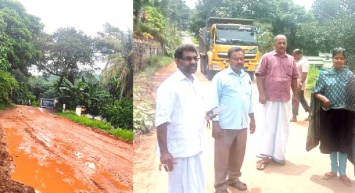 മണ്ണെടുപ്പ് : വാര്യാപുരം- മുക്കൂട് – ഇടപ്പരിയാരം റോഡ് തകർന്നു മണ്ണെടുപ്പ് : വാര്യാപുരം- മുക്കൂട് – ഇടപ്പരിയാരം റോഡ് തകർന്നു