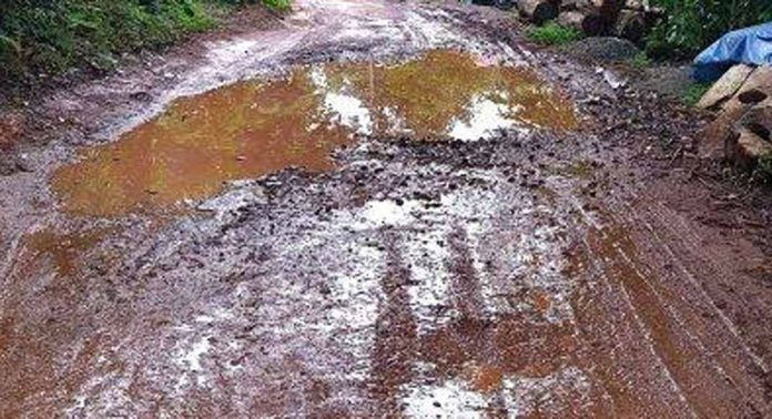 മഴയിൽ ചെളിക്കുളമായി നാൽക്കാലിക്കൽ – കുറിച്ചിമുട്ടം റോഡ് മഴയിൽ ചെളിക്കുളമായി നാൽക്കാലിക്കൽ – കുറിച്ചിമുട്ടം റോഡ്