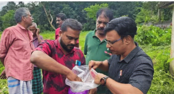 അടൂരില് തൊഴിലുറപ്പ് തൊഴിലാളികൾ കാടു തെളിക്കുന്നതിനിടെ ടിന്നിൽ അടച്ച നിലയിൽ കഞ്ചാവ് കണ്ടെത്തി അടൂരില് തൊഴിലുറപ്പ് തൊഴിലാളികൾ കാടു തെളിക്കുന്നതിനിടെ ടിന്നിൽ അടച്ച നിലയിൽ കഞ്ചാവ് കണ്ടെത്തി