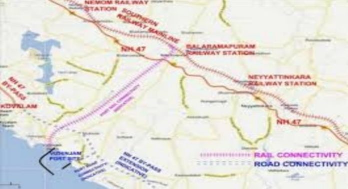 വിഴിഞ്ഞം തുറമുഖം : ഭൂഗർഭ റെയിൽപ്പാത ചരക്കുനീക്കത്തിന്റെ ഹബ്ബായി ബാലരാമപുരം മാറും വിഴിഞ്ഞം തുറമുഖം : ഭൂഗർഭ റെയിൽപ്പാത ചരക്കുനീക്കത്തിന്റെ ഹബ്ബായി ബാലരാമപുരം മാറും