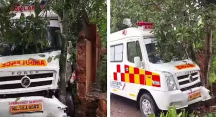 കൂത്താട്ടുകുളത്ത് ആംബുലൻസ് നിയന്ത്രണം നഷ്ടപ്പെട്ട് വീടിന്റെ മതിലിലിടിച്ച് അപകടം ; ടെലഫോൺ പോസ്റ്റും തകർന്നു കൂത്താട്ടുകുളത്ത് ആംബുലൻസ് നിയന്ത്രണം നഷ്ടപ്പെട്ട് വീടിന്റെ മതിലിലിടിച്ച് അപകടം ; ടെലഫോൺ പോസ്റ്റും തകർന്നു