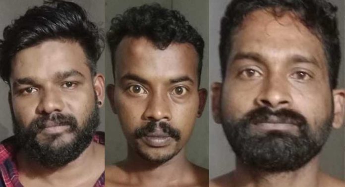 പന്തളത്ത് വീട്ടുമുറ്റത്ത് കിടന്ന കാർ അടിച്ചുതകർത്ത കേസിൽ മൂന്നുപേർ അറസ്റ്റിൽ പന്തളത്ത് വീട്ടുമുറ്റത്ത് കിടന്ന കാർ അടിച്ചുതകർത്ത കേസിൽ മൂന്നുപേർ അറസ്റ്റിൽ