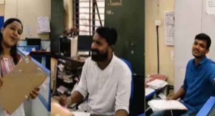 ‘റീൽ എടുത്തത് ഞായറാഴ്ച ദിവസം ‘ ; സര്ക്കാര് ഓഫീസിൽ റീൽസെടുത്ത ജീവനക്കാർ വിശദീകരണം നൽകി ‘റീൽ എടുത്തത് ഞായറാഴ്ച ദിവസം ‘ ; സര്ക്കാര് ഓഫീസിൽ റീൽസെടുത്ത ജീവനക്കാർ വിശദീകരണം നൽകി