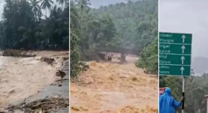 വിലങ്ങാട് ഉരുൾപൊട്ടി ഒരാളെ കാണാതായി ; 13 വീടുകൾ ഒലിച്ചുപോയി വിലങ്ങാട് ഉരുൾപൊട്ടി ഒരാളെ കാണാതായി ; 13 വീടുകൾ ഒലിച്ചുപോയി