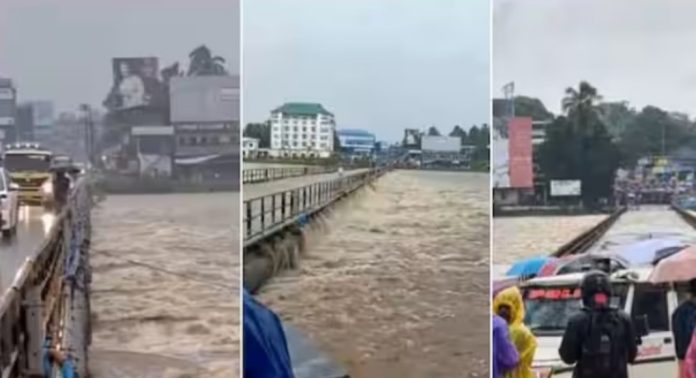 പട്ടാമ്പി പുഴയിലെ ജലനിരപ്പുയരുന്നു ; ഇരുചക്ര വാഹനങ്ങൾക്കും കാൽനടയാത്രയ്ക്കും വിലക്ക് പട്ടാമ്പി പുഴയിലെ ജലനിരപ്പുയരുന്നു ; ഇരുചക്ര വാഹനങ്ങൾക്കും കാൽനടയാത്രയ്ക്കും വിലക്ക്