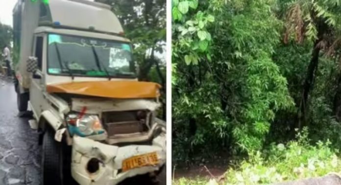 പിക്കപ്പ് വാനുകൾ തമ്മിൽ കൂട്ടിയിടിച്ച് ചുരത്തിൽ നിന്ന് താഴേക്ക് പതിച്ചു ; നിസാര പരിക്കുകളോടെ രക്ഷപ്പെട്ട് ഡ്രൈവർമാർ പിക്കപ്പ് വാനുകൾ തമ്മിൽ കൂട്ടിയിടിച്ച് ചുരത്തിൽ നിന്ന് താഴേക്ക് പതിച്ചു ; നിസാര പരിക്കുകളോടെ രക്ഷപ്പെട്ട് ഡ്രൈവർമാർ