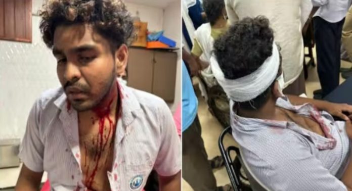 ബൈക്ക് തടഞ്ഞ് ചാവി കൊണ്ട് കുത്തിപ്പരിക്കേൽപ്പിച്ചു ; വിദ്യാർഥിക്ക് സീനിയർ വിദ്യാർഥികളുടെ ക്രൂരമർദനമെന്ന് പരാതി ബൈക്ക് തടഞ്ഞ് ചാവി കൊണ്ട് കുത്തിപ്പരിക്കേൽപ്പിച്ചു ; വിദ്യാർഥിക്ക് സീനിയർ വിദ്യാർഥികളുടെ ക്രൂരമർദനമെന്ന് പരാതി