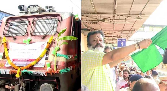 പാലരുവി എക്സ്പ്രസ് ഇനി തൂത്തുക്കുടി വരെ ; സുരേഷ് ഗോപി ഫ്ലാഗ് ഓഫ് ചെയ്തു പാലരുവി എക്സ്പ്രസ് ഇനി തൂത്തുക്കുടി വരെ ; സുരേഷ് ഗോപി ഫ്ലാഗ് ഓഫ് ചെയ്തു