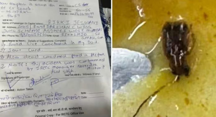വന്ദേ ഭാരത് എക്സ്പ്രസിൽ നിന്നും ലഭിച്ച പരിപ്പ് കറിയിൽ ചത്ത പാറ്റ ; വിശദീകരണവുമായി റെയിൽവേ വന്ദേ ഭാരത് എക്സ്പ്രസിൽ നിന്നും ലഭിച്ച പരിപ്പ് കറിയിൽ ചത്ത പാറ്റ ; വിശദീകരണവുമായി റെയിൽവേ