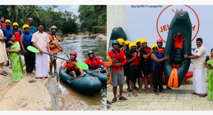 ഇന്ത്യയിലെ ആദ്യത്തെ പാക്ക് റാഫ്റ്റിംഗ് പരിശീലന കേന്ദ്രം കോഴിക്കോട് കോടഞ്ചേരിയിലെ ഇന്റര്നാഷണല് കയാക്കിംഗ് സെന്ററില് ആരംഭിച്ചു ഇന്ത്യയിലെ ആദ്യത്തെ പാക്ക് റാഫ്റ്റിംഗ് പരിശീലന കേന്ദ്രം കോഴിക്കോട് കോടഞ്ചേരിയിലെ ഇന്റര്നാഷണല് കയാക്കിംഗ് സെന്ററില് ആരംഭിച്ചു