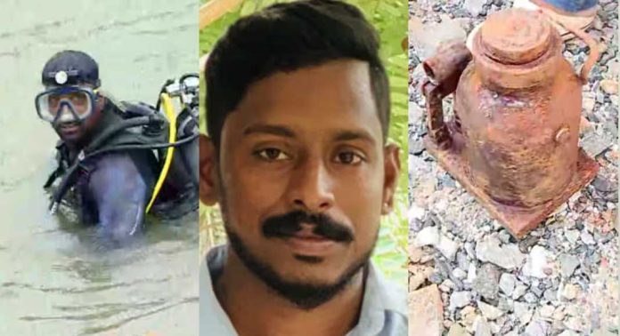 ഈശ്വർ മൽപെ മുങ്ങിയെടുത്തത് അർജുൻ ഓടിച്ച ലോറിയുടെ ഭാഗം ; കണ്ടെത്തിയത് ഹൈഡ്രോളിക് ജാക്കി, സ്ഥിരീകരിച്ച് ഉടമ ഈശ്വർ മൽപെ മുങ്ങിയെടുത്തത് അർജുൻ ഓടിച്ച ലോറിയുടെ ഭാഗം ; കണ്ടെത്തിയത് ഹൈഡ്രോളിക് ജാക്കി, സ്ഥിരീകരിച്ച് ഉടമ