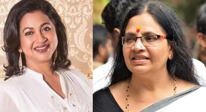 നടിമാരുടെ നഗ്നദൃശ്യങ്ങള് പകര്ത്തുന്നുവെന്ന നടി രാധികയുടെ വെളിപ്പെടുത്തൽ ; പ്രതികരണവുമായി ഭാഗ്യലക്ഷ്മി നടിമാരുടെ നഗ്നദൃശ്യങ്ങള് പകര്ത്തുന്നുവെന്ന നടി രാധികയുടെ വെളിപ്പെടുത്തൽ ; പ്രതികരണവുമായി ഭാഗ്യലക്ഷ്മി