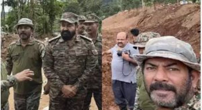 ദുരന്തഭൂമി സന്ദർശിക്കാൻ സൈനിക യൂണിഫോമിലെത്തിയ മേജർ രവിക്കെതിരെ വ്യാപക വിമർശനം ദുരന്തഭൂമി സന്ദർശിക്കാൻ സൈനിക യൂണിഫോമിലെത്തിയ മേജർ രവിക്കെതിരെ വ്യാപക വിമർശനം