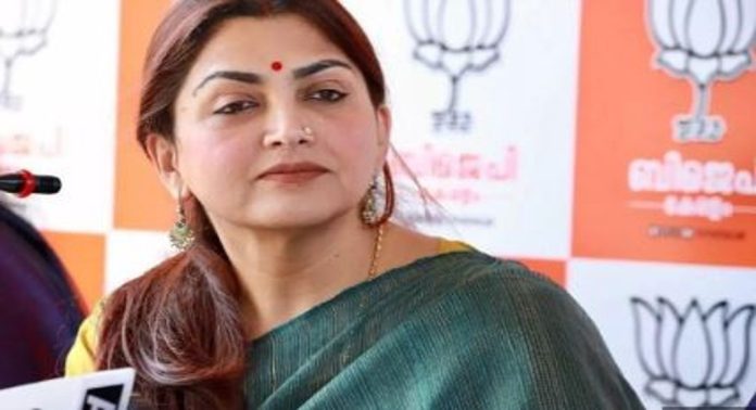 ഖുശ്ബു തമിഴ്നാട് ബി.ജെ.പി അധ്യക്ഷയാകുമെന്ന് സൂചനകൾ ഖുശ്ബു തമിഴ്നാട് ബി.ജെ.പി അധ്യക്ഷയാകുമെന്ന് സൂചനകൾ