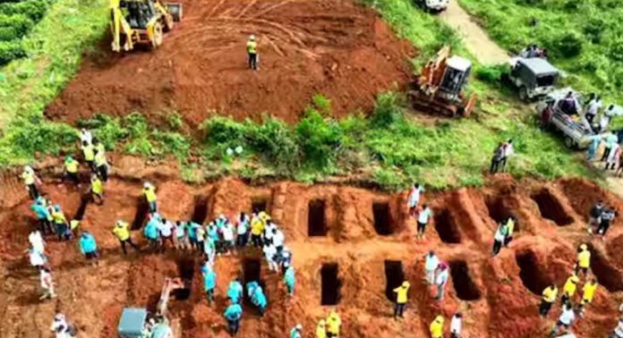 തീരാനോവായി വയനാട് മുണ്ടക്കൈ ; ദുരന്തം കവർന്നെടുത്ത 67 പേർക്ക് ഒരുമിച്ച് അന്ത്യവിശ്രമമൊരുങ്ങുന്നു തീരാനോവായി വയനാട് മുണ്ടക്കൈ ; ദുരന്തം കവർന്നെടുത്ത 67 പേർക്ക് ഒരുമിച്ച് അന്ത്യവിശ്രമമൊരുങ്ങുന്നു