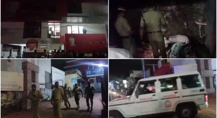 സിപിഎം കാട്ടാക്കട ഏരിയാ കമ്മിറ്റി ഓഫീസിന് നേരെ ആക്രമണം നടത്തിയ മൂന്നുപേരെ പോലീസ് അറസ്റ്റ് ചെയ്തു സിപിഎം കാട്ടാക്കട ഏരിയാ കമ്മിറ്റി ഓഫീസിന് നേരെ ആക്രമണം നടത്തിയ മൂന്നുപേരെ പോലീസ് അറസ്റ്റ് ചെയ്തു