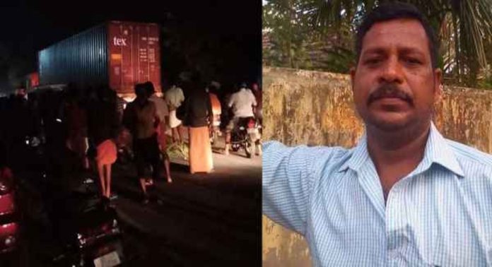 സ്വകാര്യ ബസിന് അടിയിൽ വീണ് ബൈക്ക് യാത്രക്കാരന് ദാരുണാന്ത്യം സ്വകാര്യ ബസിന് അടിയിൽ വീണ് ബൈക്ക് യാത്രക്കാരന് ദാരുണാന്ത്യം