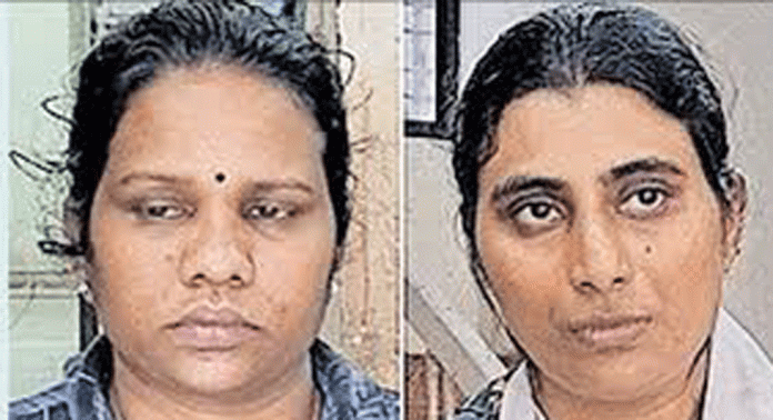 വെണ്ണിക്കുളം സ്വദേശി വീട്ടമ്മയുടെ 49 ലക്ഷം കവർന്ന 2 യുവതികൾ അറസ്റ്റിൽ വെണ്ണിക്കുളം സ്വദേശി വീട്ടമ്മയുടെ 49 ലക്ഷം കവർന്ന 2 യുവതികൾ അറസ്റ്റിൽ