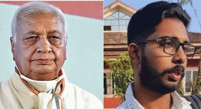 സിദ്ധാർത്ഥന്റെ കൊലപാതകം : ഡീനിനെയും വാർഡനേയും സർവീസിൽ പ്രവേശിപ്പിക്കാനുള്ള തീരുമാനം തടയണം, ഗവർണർക്ക് നിവേദനം സിദ്ധാർത്ഥന്റെ കൊലപാതകം : ഡീനിനെയും വാർഡനേയും സർവീസിൽ പ്രവേശിപ്പിക്കാനുള്ള തീരുമാനം തടയണം, ഗവർണർക്ക് നിവേദനം