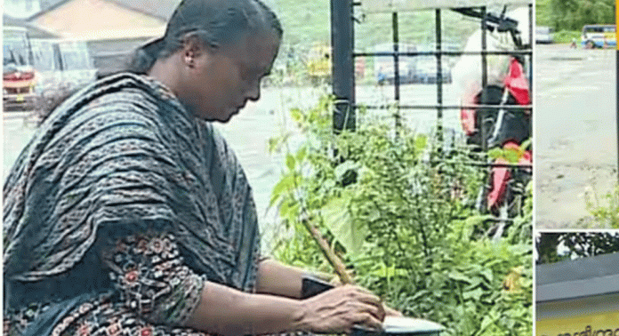കെ എസ് ആർ ടി സി ഡിപ്പോയ്ക്ക് മുന്നിൽ വനിത പ്യൂണിന്റെ ഒറ്റയാൾ സമരം കെ എസ് ആർ ടി സി ഡിപ്പോയ്ക്ക് മുന്നിൽ വനിത പ്യൂണിന്റെ ഒറ്റയാൾ സമരം