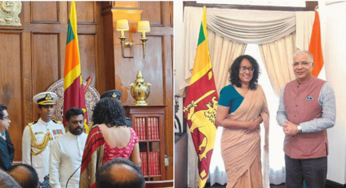 ഡോ. ഹരിണി അമരസൂര്യയെ ശ്രീലങ്കൻ പ്രധാനമന്ത്രിയായി നിയമിച്ചു ഡോ. ഹരിണി അമരസൂര്യയെ ശ്രീലങ്കൻ പ്രധാനമന്ത്രിയായി നിയമിച്ചു