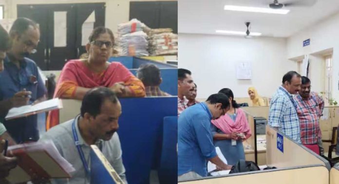 ‘ഓപ്പറേഷൻ വിസ്ഫോടൻ’ എന്ന പേരിൽ വിജിലൻസ് നടത്തിയ മിന്നൽ പരിശോധനയിൽ ക്രമക്കേടുകൾ കണ്ടെത്തി ‘ഓപ്പറേഷൻ വിസ്ഫോടൻ’ എന്ന പേരിൽ വിജിലൻസ് നടത്തിയ മിന്നൽ പരിശോധനയിൽ ക്രമക്കേടുകൾ കണ്ടെത്തി