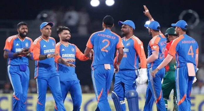 ബംഗ്ലാദേശിനെതിരായ ട്വന്റി 20 പരമ്പരയിലെ ആദ്യ മത്സരത്തില് ഇന്ത്യക്ക് ജയം ബംഗ്ലാദേശിനെതിരായ ട്വന്റി 20 പരമ്പരയിലെ ആദ്യ മത്സരത്തില് ഇന്ത്യക്ക് ജയം