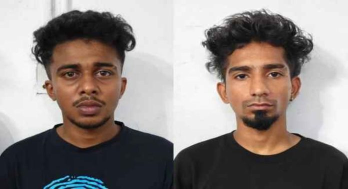 റോഡരികില് പൂട്ടിവെച്ചിരുന്ന ബൈക്ക് മോഷ്ടിച്ച രണ്ടുപേര് അറസ്റ്റില് റോഡരികില് പൂട്ടിവെച്ചിരുന്ന ബൈക്ക് മോഷ്ടിച്ച രണ്ടുപേര് അറസ്റ്റില്