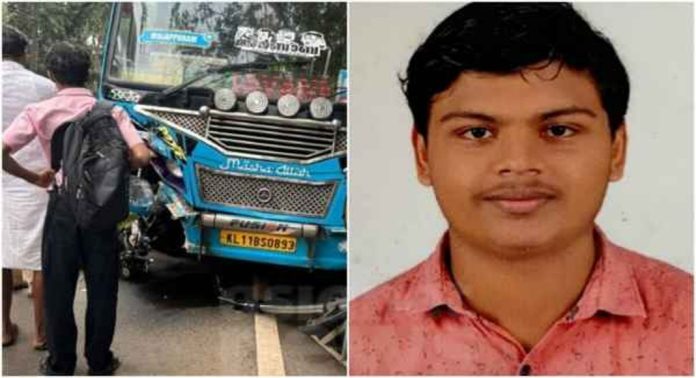 ബസും ബൈക്കും കൂട്ടിയിച്ച് അപകടം ; വിദ്യാർത്ഥിക്ക് ദാരുണാന്ത്യം ബസും ബൈക്കും കൂട്ടിയിച്ച് അപകടം ; വിദ്യാർത്ഥിക്ക് ദാരുണാന്ത്യം