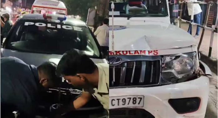 തിരുവനന്തപുരം വാമനപുരം പാർക്ക് ജംഗ്ഷനിൽ മുഖ്യമന്ത്രിയുടെ എസ്കോർട്ട് വന്ന 5 വാഹനങ്ങൾ കൂട്ടിയിടിച്ച് അപകടം തിരുവനന്തപുരം വാമനപുരം പാർക്ക് ജംഗ്ഷനിൽ മുഖ്യമന്ത്രിയുടെ എസ്കോർട്ട് വന്ന 5 വാഹനങ്ങൾ കൂട്ടിയിടിച്ച് അപകടം