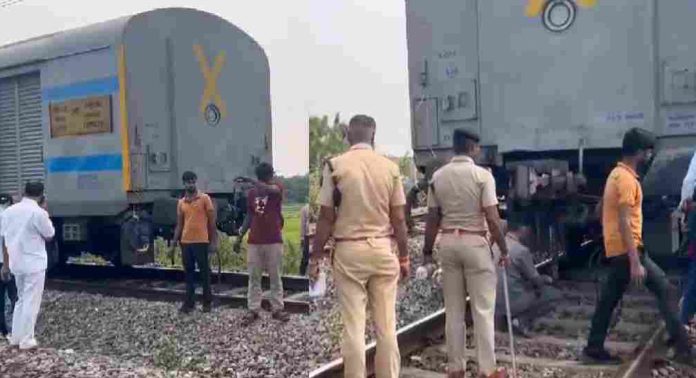 തമിഴ്നാട്ടില് ട്രെയിന് പാളം തെറ്റി ; ആളപായമില്ല തമിഴ്നാട്ടില് ട്രെയിന് പാളം തെറ്റി ; ആളപായമില്ല