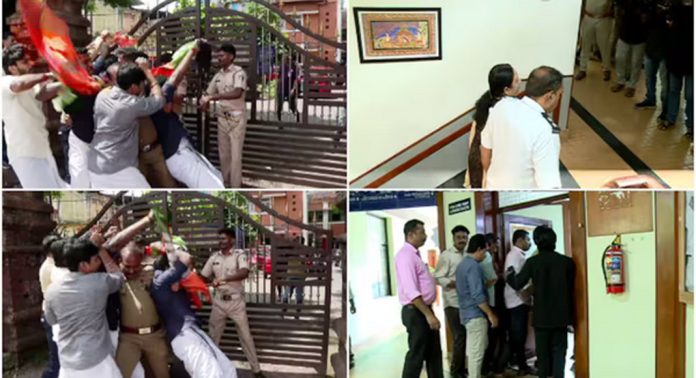 എഡിഎമ്മിൻ്റെ മരണത്തിൽ കളക്ടർക്കെതിരെ പ്രതിഷേധം ശക്തമാവുന്നു എഡിഎമ്മിൻ്റെ മരണത്തിൽ കളക്ടർക്കെതിരെ പ്രതിഷേധം ശക്തമാവുന്നു