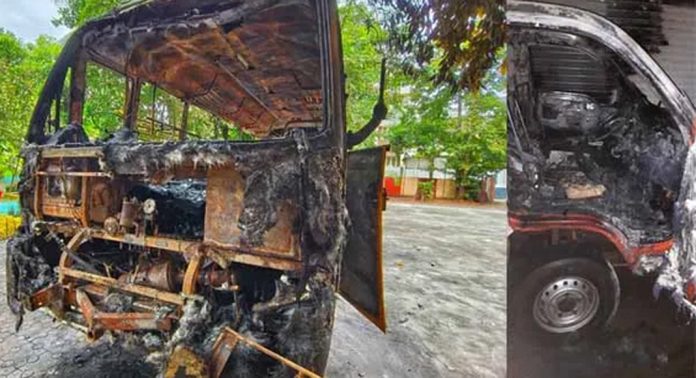 ഗ്യാസ് സിലിണ്ടര് നിറച്ച വാഹനത്തിനും സമീപത്തെ സ്കൂളിലെ ബസിനും തീവെച്ച കേസിലെ പ്രതിയെ പത്തനംതിട്ട പോലീസ് അറസ്റ്റ് ചെയ്തു ഗ്യാസ് സിലിണ്ടര് നിറച്ച വാഹനത്തിനും സമീപത്തെ സ്കൂളിലെ ബസിനും തീവെച്ച കേസിലെ പ്രതിയെ പത്തനംതിട്ട പോലീസ് അറസ്റ്റ് ചെയ്തു