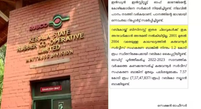 കോടികളുടെ നഷ്ടത്തിൽ റബ്കോ, കടബാധ്യത 293 കോടി 80 ലക്ഷം രൂപ കോടികളുടെ നഷ്ടത്തിൽ റബ്കോ, കടബാധ്യത 293 കോടി 80 ലക്ഷം രൂപ