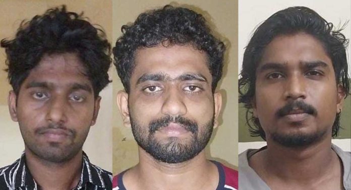 പോലീസിന്റെ കൃത്യനിർവഹണം തടസപ്പെടുത്തിയതിനും ആക്രമിച്ചതിനും മൂന്നുപേരെ പത്തനംതിട്ട പോലീസ് പിടികൂടി പോലീസിന്റെ കൃത്യനിർവഹണം തടസപ്പെടുത്തിയതിനും ആക്രമിച്ചതിനും മൂന്നുപേരെ പത്തനംതിട്ട പോലീസ് പിടികൂടി
