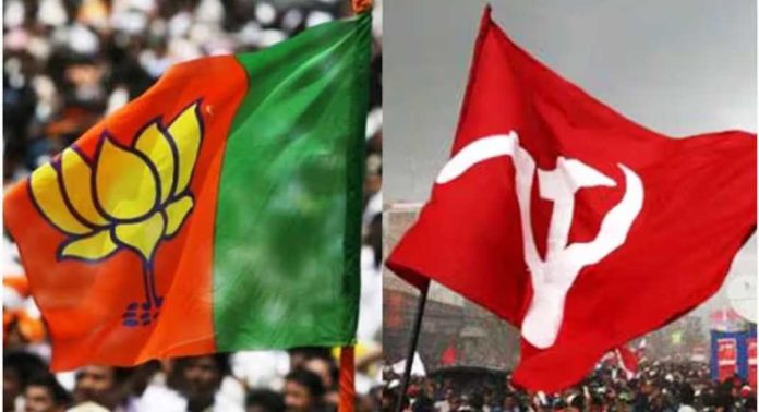 തെരഞ്ഞെടുപ്പ് പ്രചാരണത്തിനായി പ്ലാസ്റ്റിക് ഫ്ലക്സ് വെച്ചെന്ന പരാതിയുമായി ബിജെപി തെരഞ്ഞെടുപ്പ് പ്രചാരണത്തിനായി പ്ലാസ്റ്റിക് ഫ്ലക്സ് വെച്ചെന്ന പരാതിയുമായി ബിജെപി