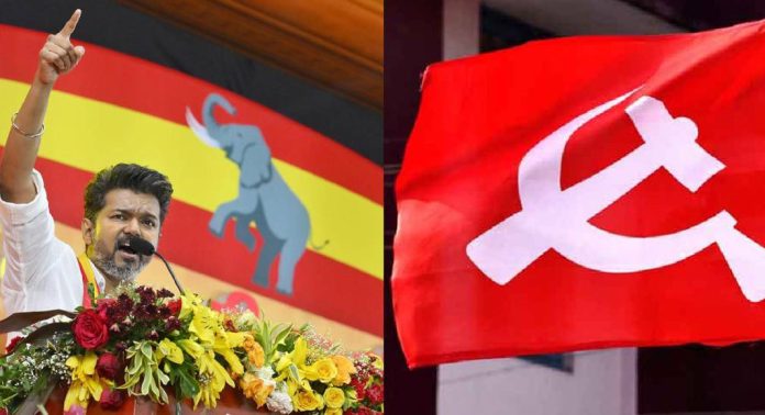 വിജയ്യുടെ വാഗ്ദാനം തള്ളി സിപിഐഎം, ടിവികെയുമായി സഖ്യത്തിനില്ലെന്ന് പാർട്ടി വിജയ്യുടെ വാഗ്ദാനം തള്ളി സിപിഐഎം, ടിവികെയുമായി സഖ്യത്തിനില്ലെന്ന് പാർട്ടി