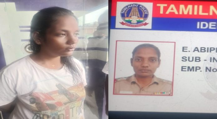 കന്യാകുമാരിയിൽ വ്യാജ പോലീസ് ചമഞ്ഞ യുവതിയെ പോലീസ് പിടികൂടി കന്യാകുമാരിയിൽ വ്യാജ പോലീസ് ചമഞ്ഞ യുവതിയെ പോലീസ് പിടികൂടി